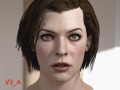 Milla jovovich head v3 resident evil 3D 모델