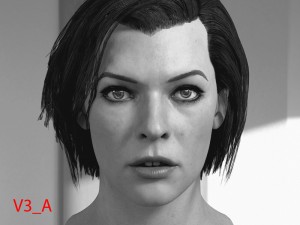 Milla jovovich head v3 resident evil 3D Модель