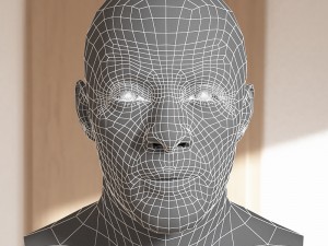 Idris elba head v2 Model 3D