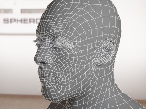 Idris elba head v2 Model 3D