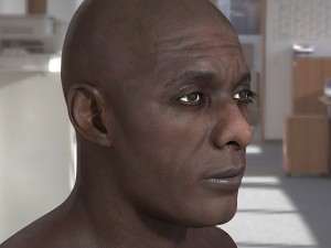 Idris elba head v2 a 3D Модель