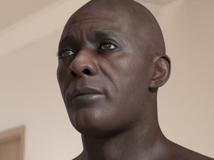 Idris elba head v2 a 3D Модель