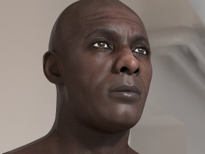 Idris elba head v2 a 3D Модель