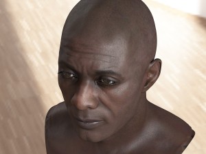 Idris elba head v2 a 3D Модель
