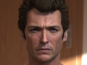 Clint eastwood dirty harry head 3D Model