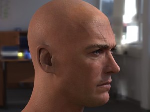 Clint eastwood dirty harry head 3D Model