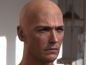 Clint eastwood dirty harry head 3D Model