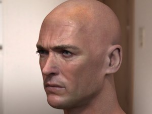 Clint eastwood dirty harry head 3D Model
