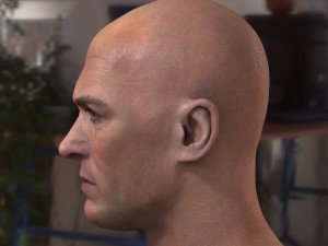 Clint eastwood dirty harry head 3D Model