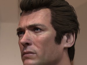 Clint eastwood dirty harry head 3D Model