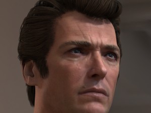 Clint eastwood dirty harry head 3D Model