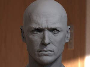 Clint eastwood dirty harry head 3D Model