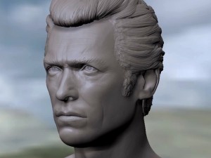 3d printable model clint eastwood dirty harry Modèles 3D en vedette