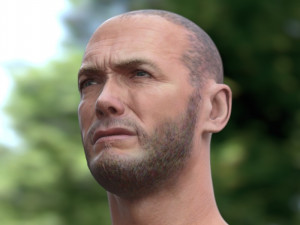 Clint eastwood head v2 Modèle 3D