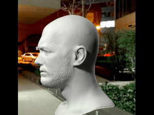 Clint eastwood head v2 Modèle 3D