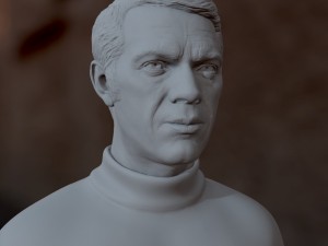 3d printable model steve mcqueen Modello di stampa 3D