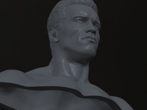 3d printable model arnold schwarzenegger Model Cetak 3D