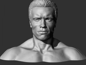 3d printable model arnold schwarzenegger Model Cetak 3D