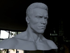 3d printable model arnold schwarzenegger Model Cetak 3D