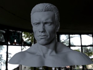 3d printable model arnold schwarzenegger Model Cetak 3D