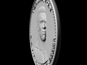 3d printing model arnold schwarzenegger medallion coin 3D 打印模型