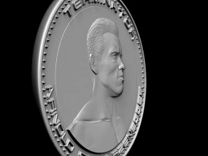 3d printing model arnold schwarzenegger medallion coin 3D Print Model