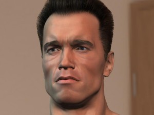 Arnold schwarzenegger body hair and fur 3D Model