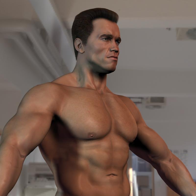 Arnold Schwarzenegger Body Hair And Fur 3d Model In Man 3dexport