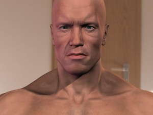 Arnold schwarzenegger body hair and fur 3D Модель