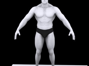 Arnold schwarzenegger body hair and fur 3D Модель