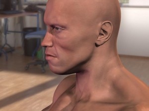 Arnold schwarzenegger body hair and fur 3D Модель