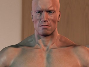 Arnold schwarzenegger body hair and fur 3D Модель