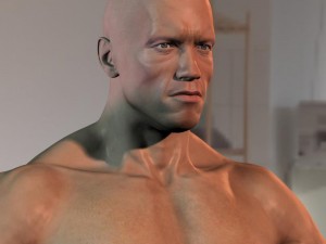 Arnold schwarzenegger body hair and fur 3D Модель