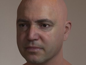 Human head max 2 3D Модель