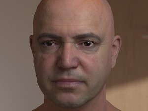 Human head max 2 Modello 3D