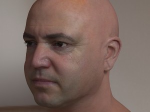 Human head max 2 Modello 3D
