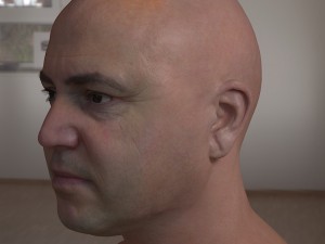 Human head max 2 Modello 3D