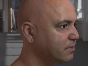 Human head max 2 Modello 3D