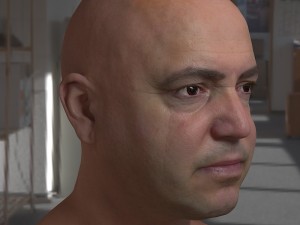 Human head max 2 Modello 3D