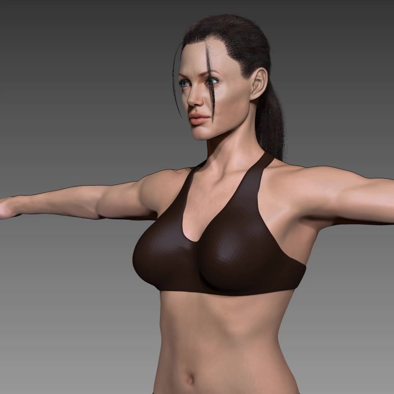 Angelina Joly Porn 3d - angelina jolie Model 3D in Wanita 3DExport
