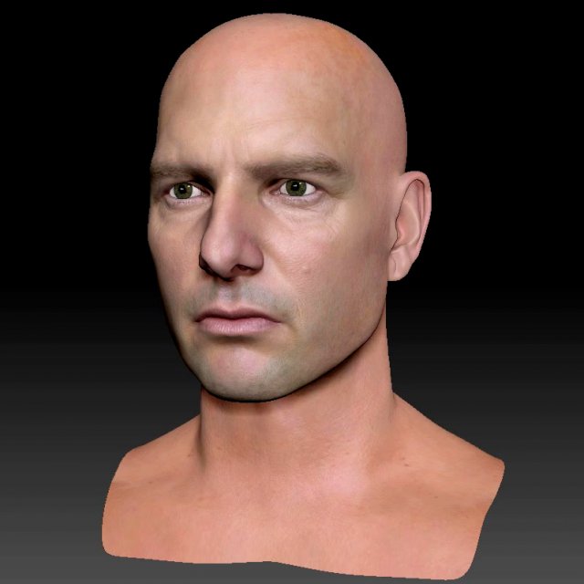 The 3d tom cruise head 3D Model .c4d .max .obj .3ds .fbx .stl .blend 