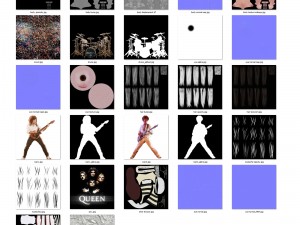 Of freddie mercury singer rigged 3D Model