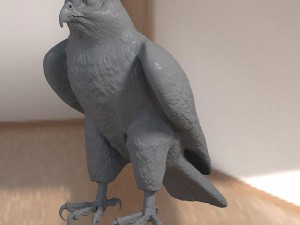 Falcon bird basic shape 3D Модель