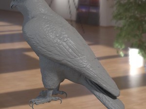 Falcon bird basic shape 3D Модель