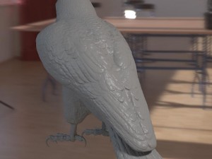 Falcon bird basic shape 3D Модель