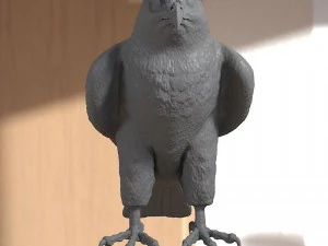 Forma base dell'uccello falco Modello 3D