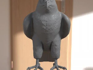 Forma base dell'uccello falco Modello 3D