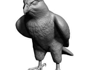 Forma base dell'uccello falco Modello 3D