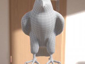 Falcon bird basic shape 3D Модель