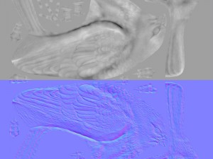 Falcon bird basic shape 3D Модель